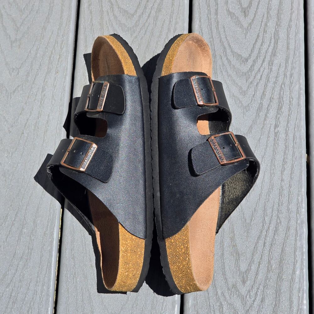 Birkenstock Men's Arizona Double Buckle Sandals, Size 12 - Picture 3 of 6